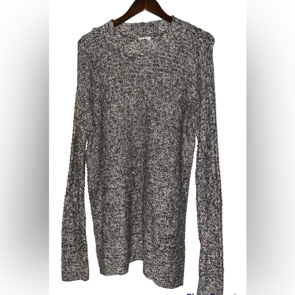 St. John Bay‎  Crewneck Long Sleeves Women Crochet Open Knit Tunic Sweater - Picture 2 of 9